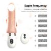 Penis Vibrator Rubber On Wall Medium Adult Toy for Women Pleasure Licking Wearable Smooth Flexible Silicone Wireless Remote Control Vibrating USB Rech