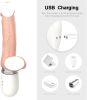 Penis Vibrator Rubber On Wall Medium Adult Toy for Women Pleasure Licking Wearable Smooth Flexible Silicone Wireless Remote Control Vibrating USB Rech