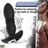 Telescopic Anal Butt Plug Thrusting Vibrator Prostate Massager Dildo for Adult