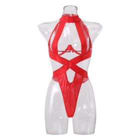 Fashion Sexy Women Clothing Nylon  Lingerie (Option: Red-S)