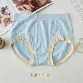 High Waist Bow Traceless Lace Briefs (Option: 425 Light Blue-Standard Size)