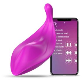 Clitorials Stimulation Masturbators Toy para mujeres;   Wearable Powerful Portable Vibrating Toy para mujeres con aplicaci√≥n inal√°mbrica Potente per (Color: Purple)